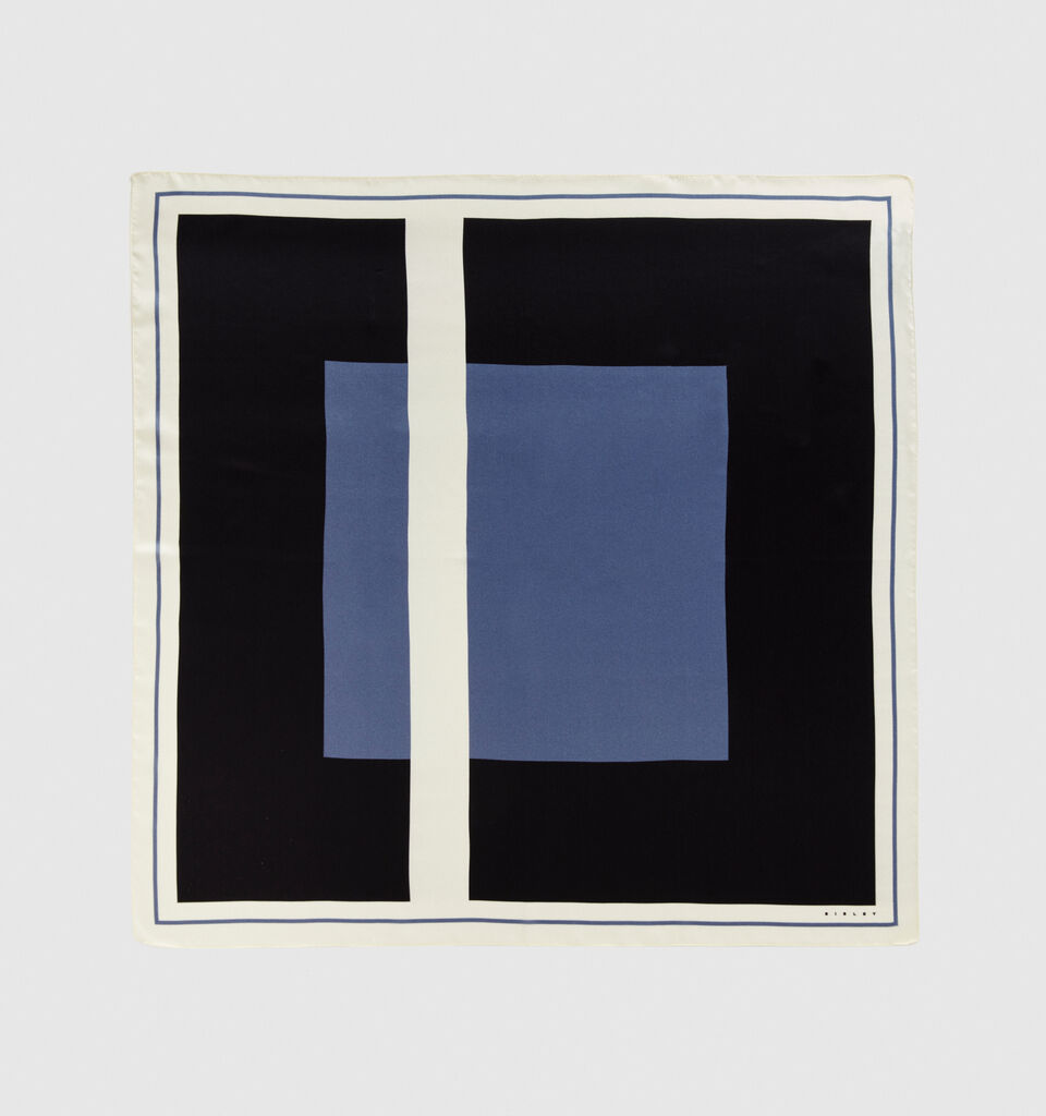 100% silk scarf - null - Multi-color | Sisley image number 1